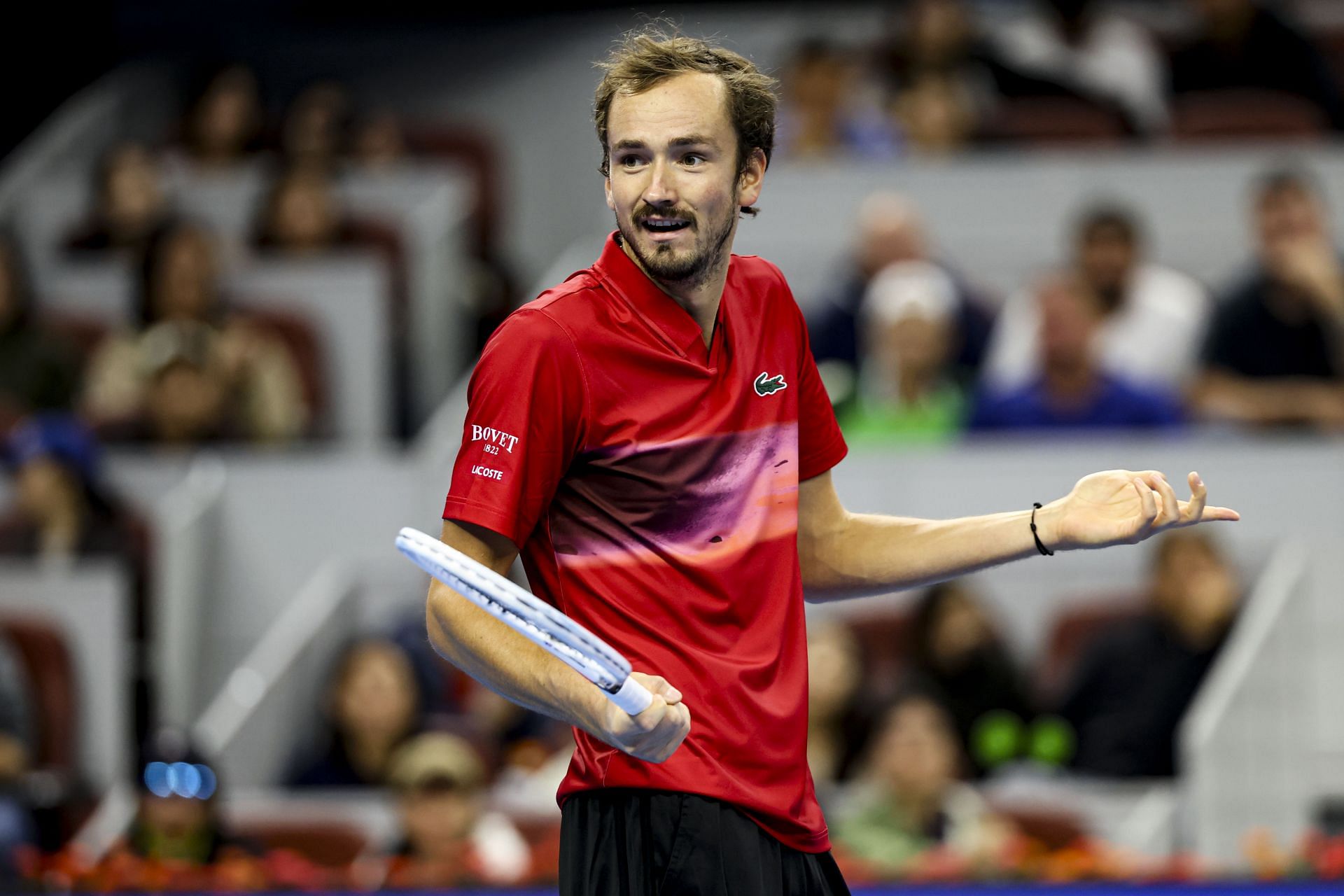 Daniil Medvedev in action at the China Open (Source: Getty)